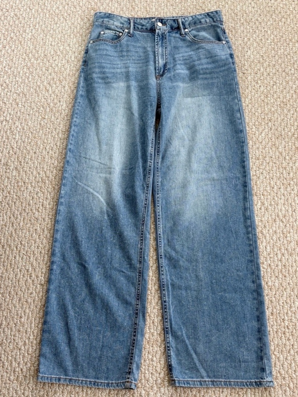 Oat NY Cloud Luxe High Rise Wide Leg Jean - Picture 2 of 14